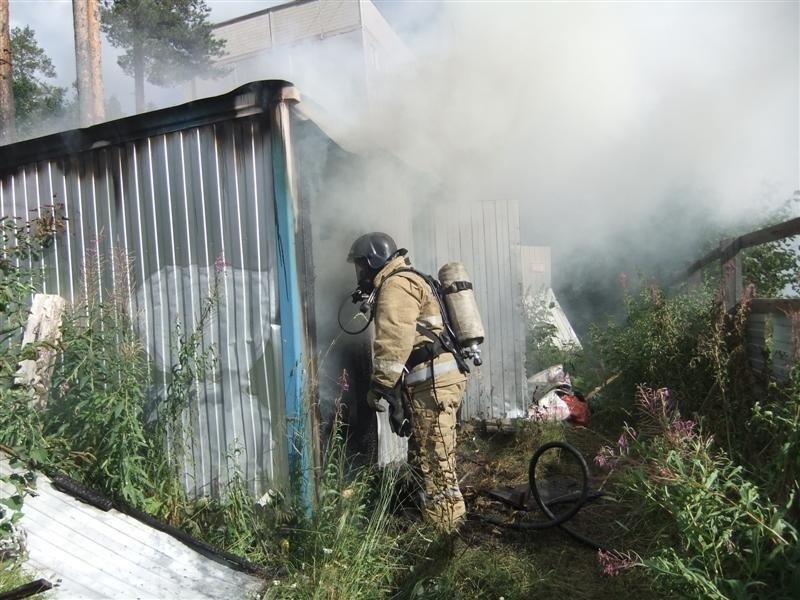Пожарно-спасательные подразделения ликвидировали пожар в Лоухском районе.